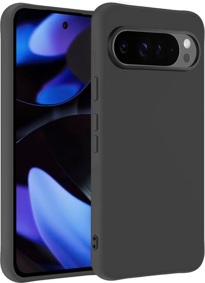 Hoesje - Geschikt voor Google Pixel 10 Pro - Sterk & Shockproof - Siliconen Case - Hoes Cover - Telefoonhoes - Zwart
