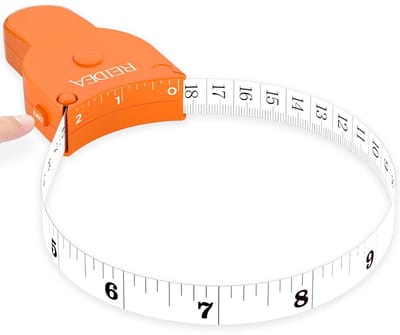 Meetlint - Lichaamsmeter - Kleding op maat - Automatische terugtrekking - 75 cm - Oranje