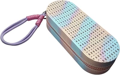 1 stuk siliconen brillenkoker voor zwembril - met afwateringsgaten, schokbestendig - grote inhoud voor 1 bril + accessoires - draagbare opbergtas voor zwembad, reizen