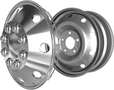 Wieldop 15 Inch Geschikt voor Fiat Ducato of Mercedes Sprinter Chroom Bol (1 stuks) camper wieldop