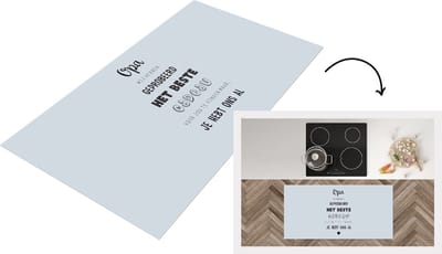 Keukenloper - Loper keuken - Vaderdag kados - Opa - Spreuken - Het beste cadeau - Quote - 120x60 cm - Keukenloper vinyl