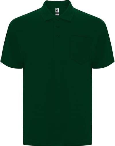 Heren Poloshirt met borstzak model Centauro merk Roly 190 grm maat XL Flesgroen
