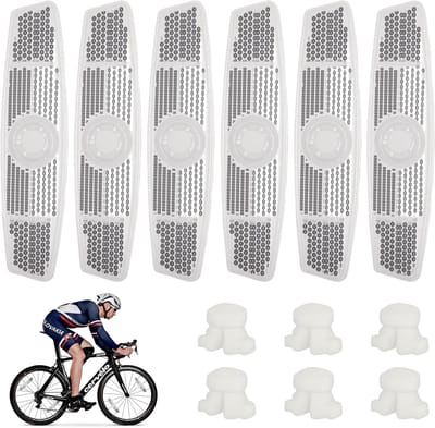 SnelShoppen - Pack van 6 Fietreflectoren, Spakenreflectoren, Cat Eyes, Verlichting voor Hoge Zichtbaarheid in het Donker, Fietsveiligheid Accessoires