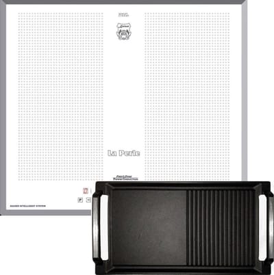 KAISER inbow inductiekookplaat KCT 67 FI W La Perle+Grillplaat, 60 cm zelfvoorzienend Power Booster functieweergave
