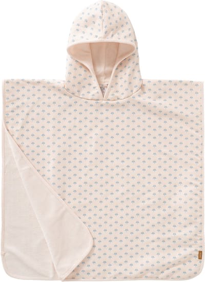 Fresk UV badponcho one size - Badcape met Capuchon – Sneldrogend Strandlaken - Meisjes - Beige - Paisley