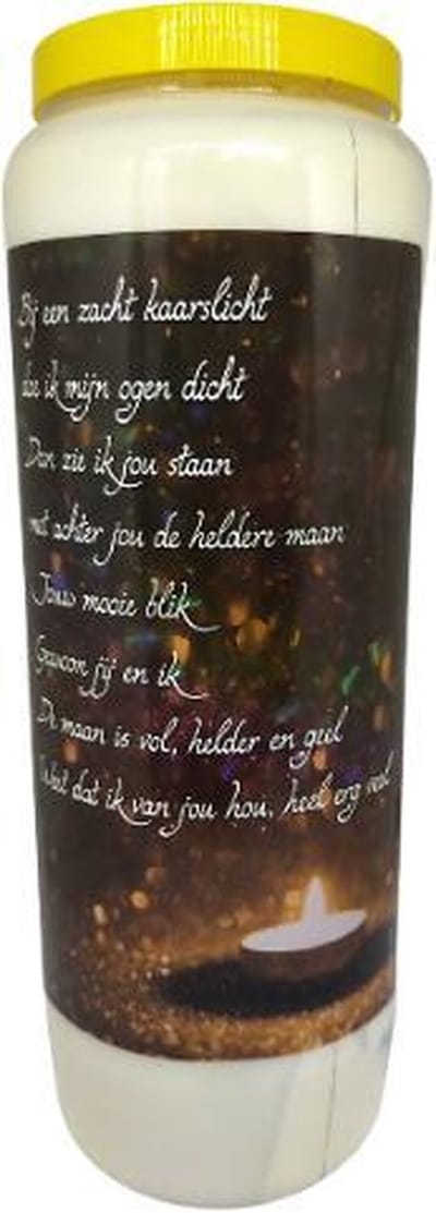 Bij een zacht kaarslicht - Noveenkaars - 9 dagen brander (5 stuks)