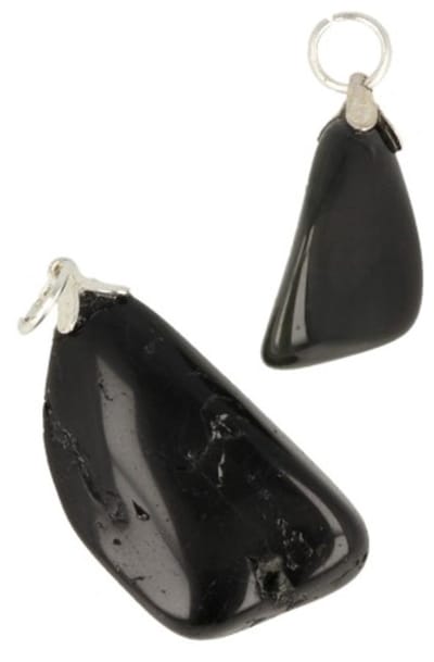 Obsidiaan zwart edelsteen hanger