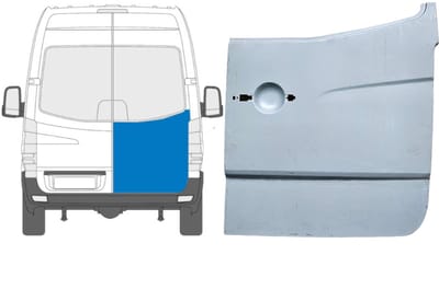 Reparatie plaatwerk achterste deuren voor Volkswagen Crafter 2005-2017 / Rechts