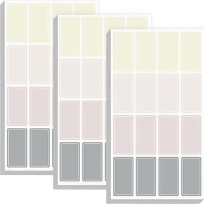 Dailygoods- Etiketten 480 Stuks - Zelfklevende Stickers - Waterdicht - Kleurrijke Papieren Tape - 15 x 30 mm - Voor Thuis/School/Kantoor
