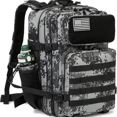 Tactische militaire rugzak voor heren, groot, 45 liter, legerrugzak, 3 dagen, Molle Leger rugzak, outdoor waterdichte rugzak