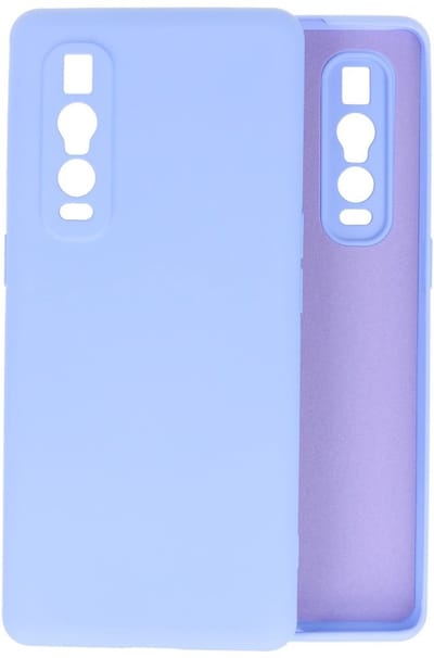 Hoesje Geschikt voor de Oppo Find X2 Pro - Fashion Color Backcover Telefoonhoesje - Paars