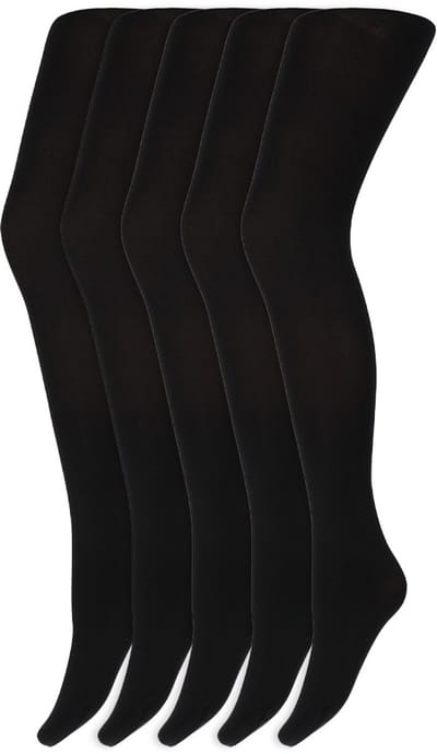 Gekleurde panty’s | Micro | 60 Denier | Merk: Marianne | Maat: S t/m XXL | Kleur: Zwart | 5 Paar