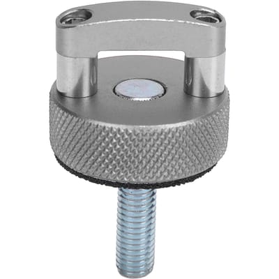 8 STUKS Hardtop Snelverwijdering Snelsluiting Duimschroef Staal Billet Aluminium M8 1.25 Draad Geïntegreerde D zilver