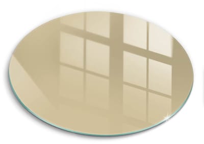 Wallfluent Glazen Snijplanken - Beige Snijplanken Glas - 40fi cm - Beige Snijplanken van Glas - Glazen Snijplank - Snijplank van Glas met Print - Antislip Keuken Snijplank Glas