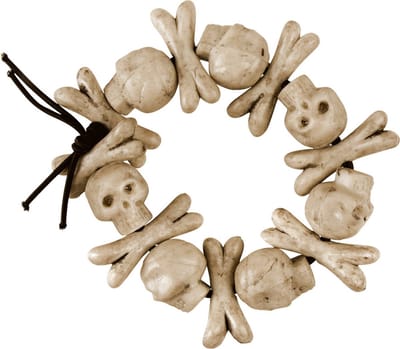 Boland - Armband Skull bones - Volwassenen - Unisex - Piraat - Piraten- Halloween en Horror