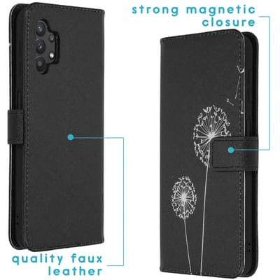 imoshion Hoesje - Geschikt voor Samsung Galaxy A32 (5G) - Design Softcase Bookcase - Dandelion