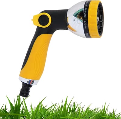 Tuinslangmondstuk - Hogedruksproeier - Tuin en huis reinigen - 10 straalsoorten - 218 cm - Oranje Zwart