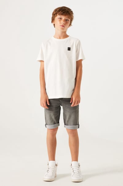 GARCIA Jongens Effen Shorts Grijs
