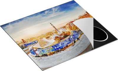 Chefcare Inductie Beschermer Park Güell in Barcelona - 60x50 cm - Afdekplaat Inductie - Kookplaat Beschermer - Inductie Mat