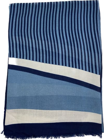 Modieuze dames sjaal met strepen in 5 kleuren 50% katoen en 50% viscose