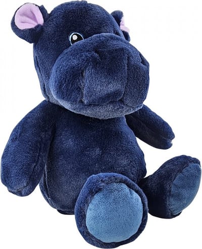 ZEN, Knuffelbare warme kruik 25cm + lavendelzakje - Nijlpaard, Marineblauw
