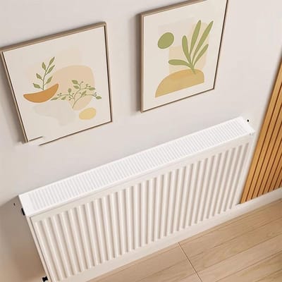 Radiatorhoes Stof - Stofbeschermer - Huis Netjes Houden - Magnetische Bevestiging - 160 cm - Wit