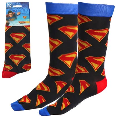 Superman Sign adult long socks 38/45