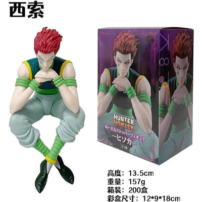 13,5CM Anime HUNTER×HUNTER Chrollo Lucilfer Noodle Press Zittend Model Speelgoed Duurzaam Cadeau Verzameling Actiefiguur PVC Doos With box