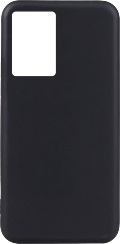 Flexibele achterkant Silicone hoesje Zwart Geschikt voor: Oppo A77