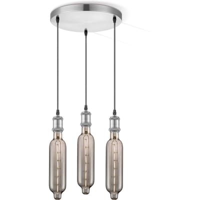 Home sweet home hanglamp Vintage 3L Tube - smoke
