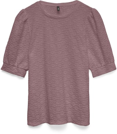 VERO MODA - VMFLOWER SS PUFF O-NECK TOP JRS EXP - Dames - Blouses