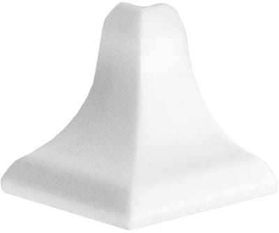 DQ-PP 1x HOEKLIJST BUITENHOEK - Mat Wit - 13 x 13 mm - PVC - Keukenlijst, Werkblad Afwerkingslijst, Keukenafwerkingslijst, Wandafwerkingslijst, Tafelbladlijsten