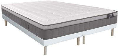 Vente-unique Set bedbodem + matras met pocketveren, 7 zones en schuim met vormgeheugen ASGARD van YSMÉE 30 cm dik - 180 x 200 cm