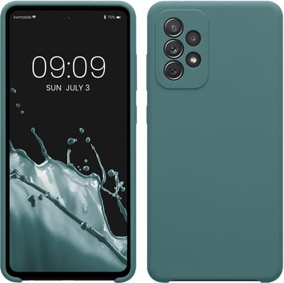 kwmobile telefoonhoesje geschikt voor Samsung Galaxy A72 - Hoesje met siliconen coating - Smartphone case in Arctische nacht