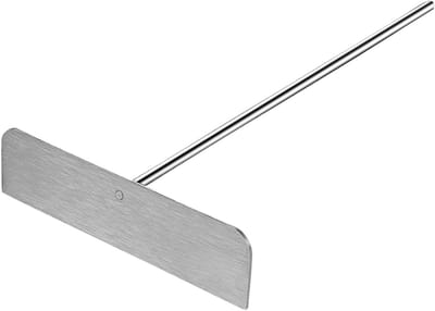 Crêpe Spreader Spatel - Pannenkoeken Flipper - Crêpes Maken - Afneembare Grip - 27x15 cm - Roestvrij Staal