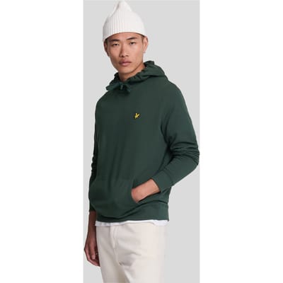 Men's Lyle And Scott Pullover Hoodie in Green