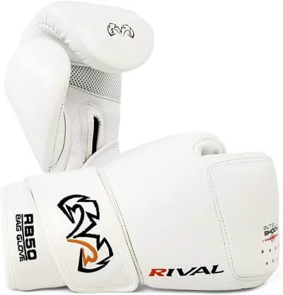 Bokszakhandschoenen - Trainingshandschoenen - Krachtige Stoten - Intelli-Shock Absorptie - Compact Model - Wit