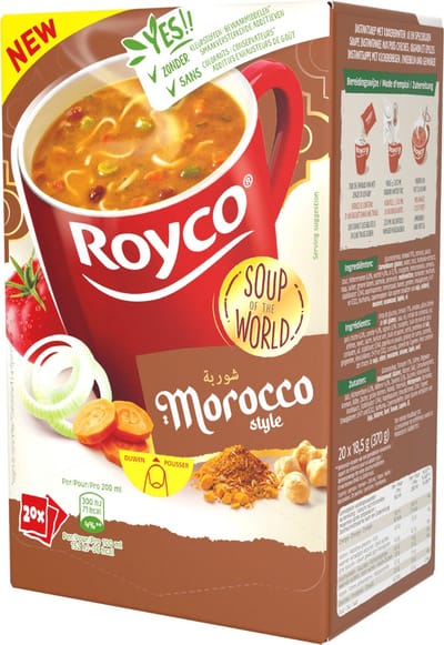 Royco - Minute Soup of the world Morocco Style | pak van 20 zakjes - Instant soep poeder