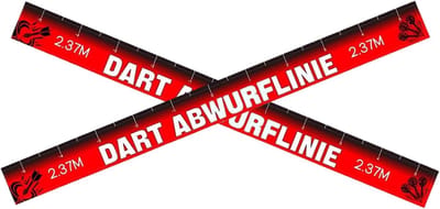 Dart Werplijn - Oche Markering - Precisie Werpen - Verwijderbaar & Waterdicht - 56x5 cm - Veelkleurig
