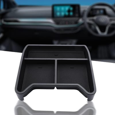 Ronte - Middenconsole opbergdoos voor VW ID.4 - Tablet accessoire - 2021/2022/2023/2024 - Grijs