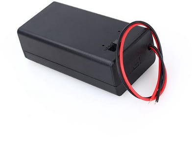 Dailygoody - 9V Batterijhouder - AAN/UIT Schakelaar - Eenvoudige installatie - Kunststof - DIY Electronica - Geschikt voor Prototype Ontwikkeling