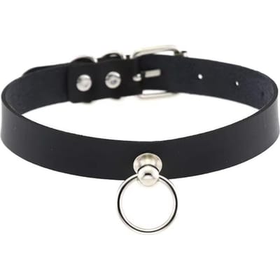 Anime Chainsaw Man Reze Cosplay Choker PU Ketting Punk Lederen Kraag Trekring Ketting Unisex Feestattributen zwart