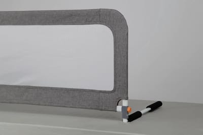 Safetythings Bedhekje - Draagbaar - Opvouwbaar - 100 cm breed x 45 cm hoog - Grijs