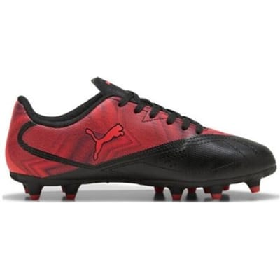 PUMA RAPID FG/AG Jr Unisex Sportschoenen - PUMA Black-Ultra Red