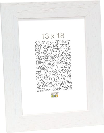 Deknudt Frames fotolijst S226K1 - wit hout - breed - 13x18 cm