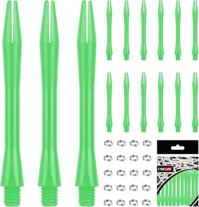 Complete Set Dartpijlen Assortiment: 15 Assen, 20 O-ringen en 4 Accessoires