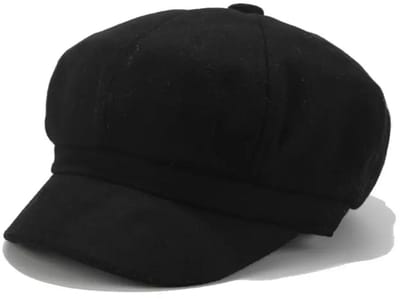 ASTRADAVI Fashion Hats - Vintage Baret Painter Cap - Newsboy Gatsby - Stijlvolle Hoed - Zwart