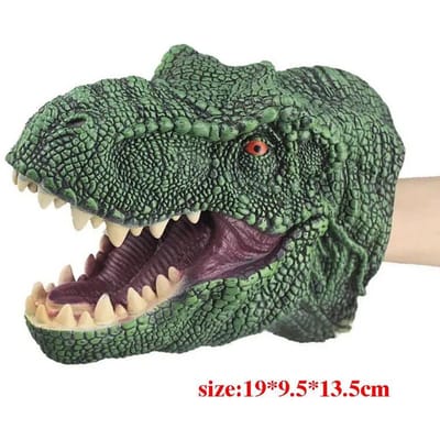 Marionnettes à Main Animaux Tête en Caoutchouc Vinyle Souple Figurines Jouets Gants Modèle Cadeau Marionnettes à Main Dinosaure Jouets Pour Halloween Jouets