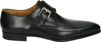 Magnanni - 23040 - GespschoenenNette herenschoenenHeren veterschoen - Kleur: Zwart - Maat: 44