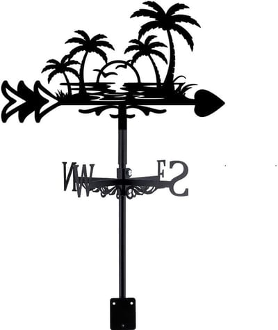 Windwijzer - smeedijzeren windwijzer - decoratief - weerbestendig - geschikt voor tuinen en daken-FXB31